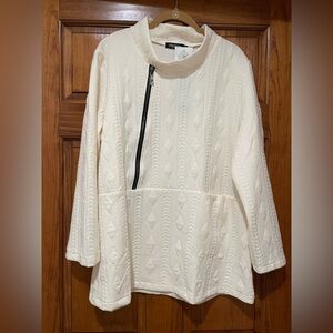 NWT cream color tunic top